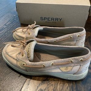 Light Brown/Tan, sparkle Sperry